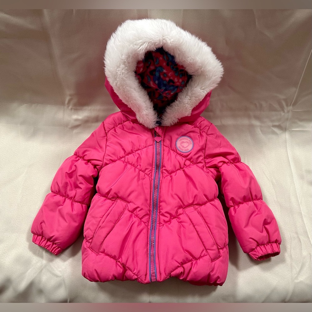 LONDON FOG Toddler Girl
Quilted Puffer Jacket 2T PINK
POCKETS